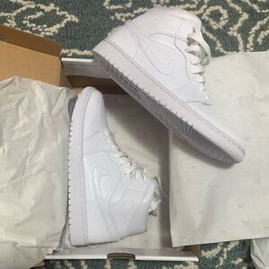Air Jordan 1 Mid white/white
